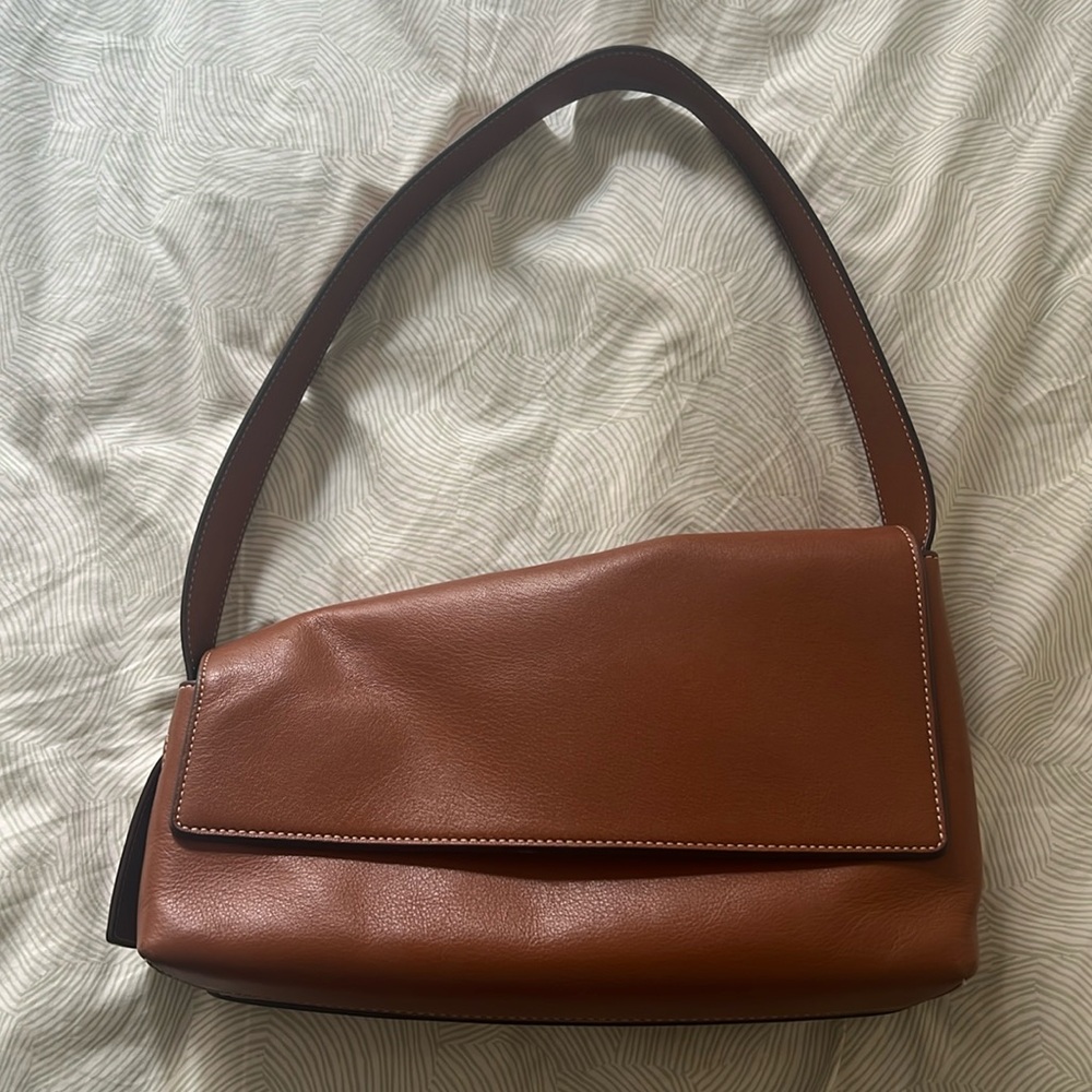 STAUD Tan Shoulder Bag